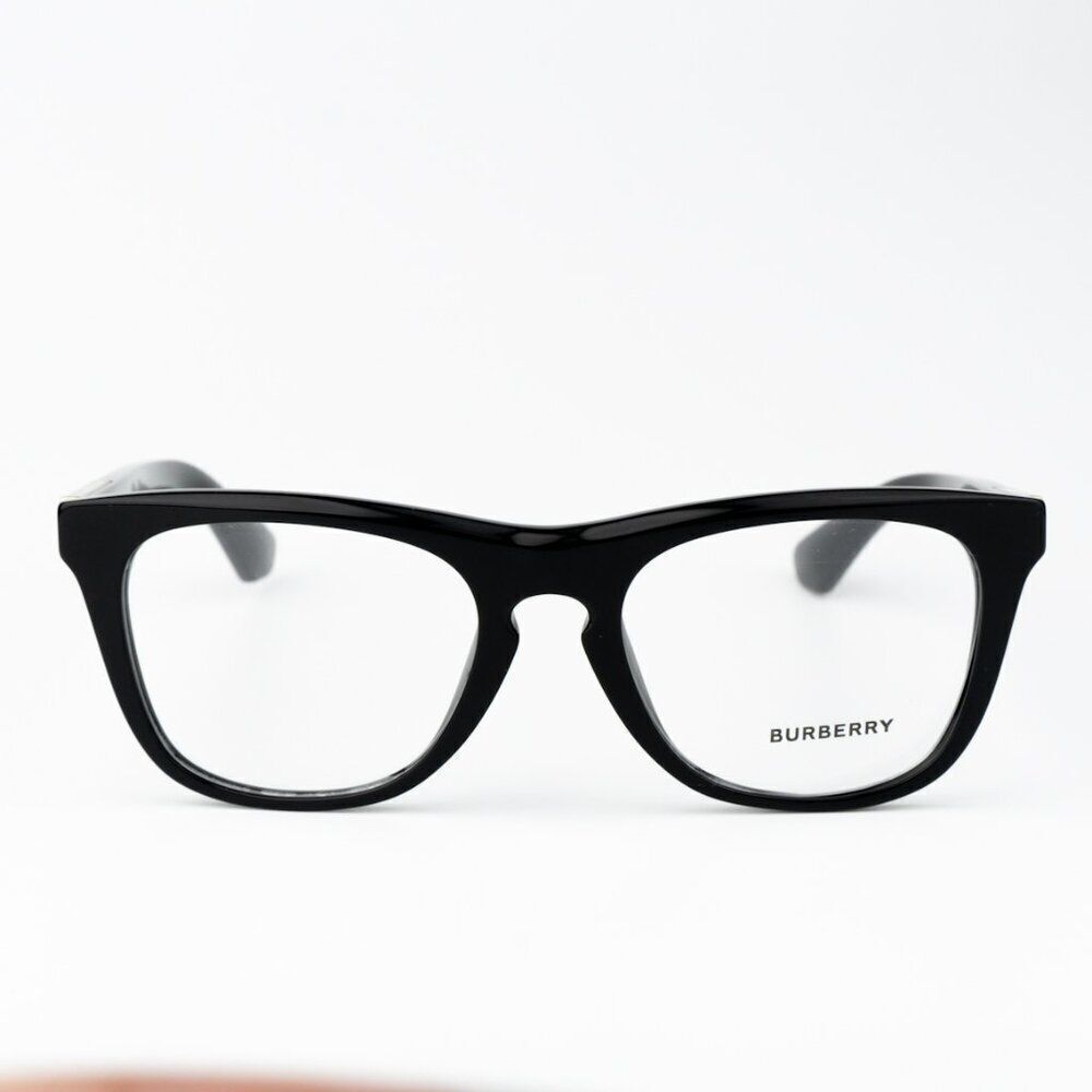 NEW Burberry BE2409 3001 Black Square Unisex Eyeglasses BE 2409